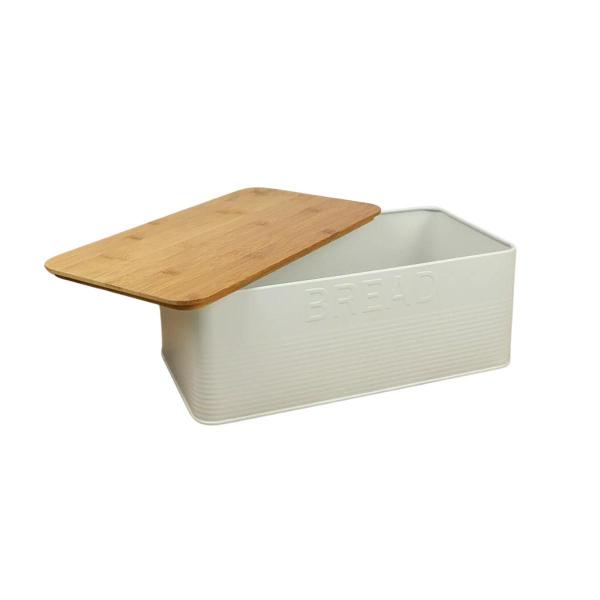 Imagem de Conjunto Porta Pão Bambu 3 Potes White Bh23353