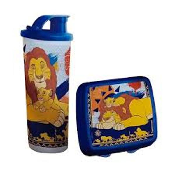 Imagem de Conjunto Porta Sanduíche e Copo Com Bico Simba E Mufasa Da Tupperware