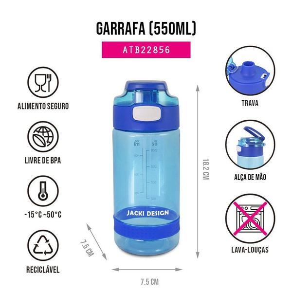 Imagem de Conjunto Pote p/ Lanche 450ml e Garrafa 550ml