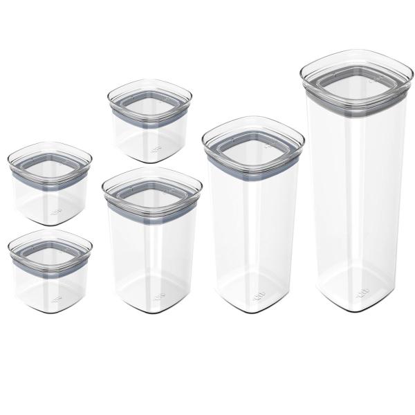 Conjunto Potes Herméticos Para Alimentos 450ml 1000ml 1500ml 2000ml - Ou Imagem de Conjunto Potes Herméticos Para Alimentos 450ml 1000ml 1500ml 2000ml