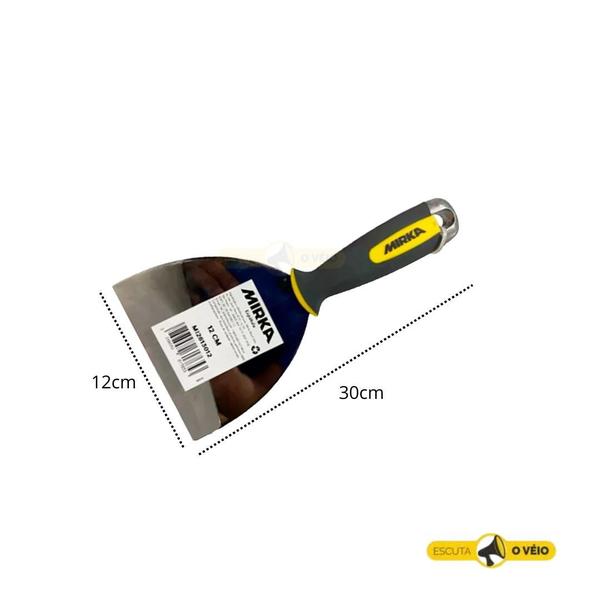 "Conjunto Premium de Espátulas Mirka em Aço Inox: Versatilidade e Durabilidade em 8cm e 12cm" Imagem de "Conjunto Premium de Espátulas Mirka em Aço Inox: Versatilidade e Durabilidade em 8cm e 12cm"