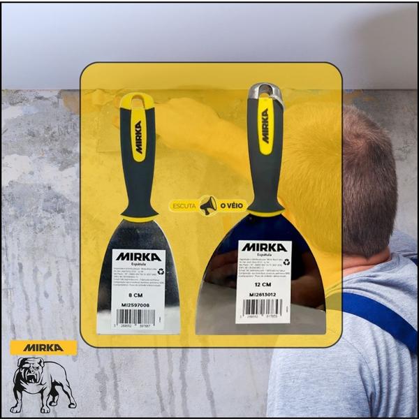 "Conjunto Premium de Espátulas Mirka em Aço Inox: Versatilidade e Durabilidade em 8cm e 12cm" Imagem de "Conjunto Premium de Espátulas Mirka em Aço Inox: Versatilidade e Durabilidade em 8cm e 12cm"