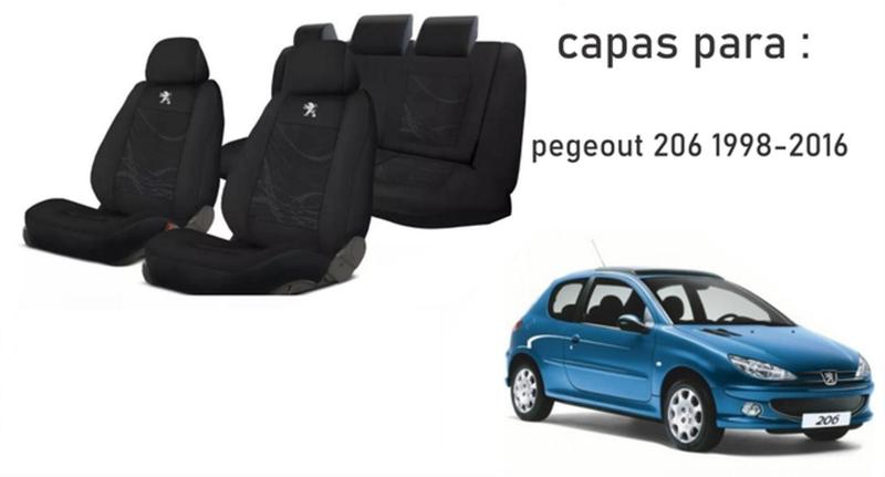 Imagem de Conjunto Premium Exclusivo Peugeot 206 96-16 +(Capa Volante) + Chaveiro