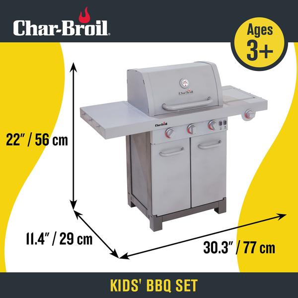 Imagem de Conjunto Pretend Play Char-Broil Kids BBQ com características realistas