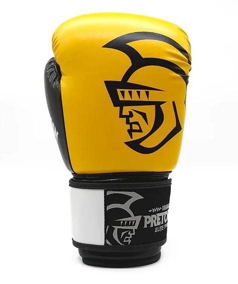 Imagem de Conjunto Pretorian Elite Boxe/Muay Thai - Amarelo/Preto - Tam 10 Oz