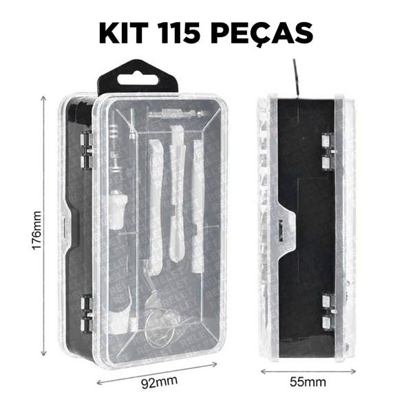 Conjunto Profissional de 115 Peças para Reparos Multiuso - BIVENA Imagem de Conjunto Profissional de 115 Peças para Reparos Multiuso