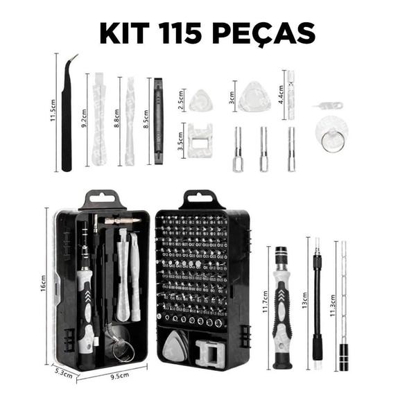 Conjunto Profissional Ferramentas Reparo Multiuso -110 Peças - Relet Imagem de Conjunto Profissional Ferramentas Reparo Multiuso -110 Peças