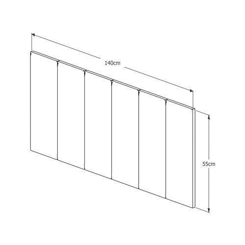 Imagem de Conjunto Quarto 2 Mesas De Cabeceira Berlim Com Painel de Cabeceira De Cama queen 1,60cm