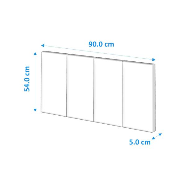 Imagem de Conjunto Quarto Solteiro Cabeceira de Cama 0,90 cm + Mesa de Cabeceira Grecia Plus