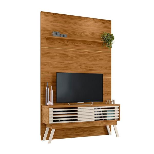 Imagem de Conjunto Rack e Painel 1.54 Delaware Naturale Off-White