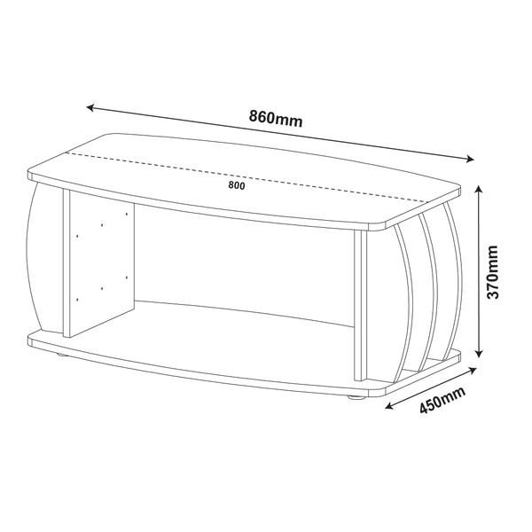 Imagem de Conjunto Rack Para TV Artely Guaíba, Mesa De Centro Artely Caribe e Mesa De Apoio Artely Toy Amêndoa com Off White