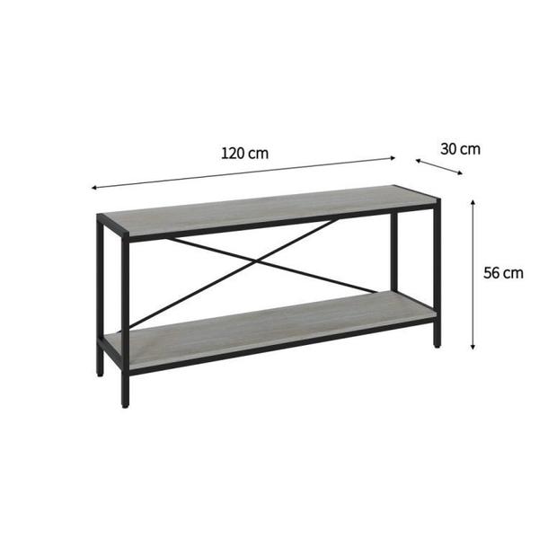 Imagem de Conjunto Rack para TV até 50 Polegadas 1 Nicho Aéreo 2 Estante Estilo Industrial Active Yescasa