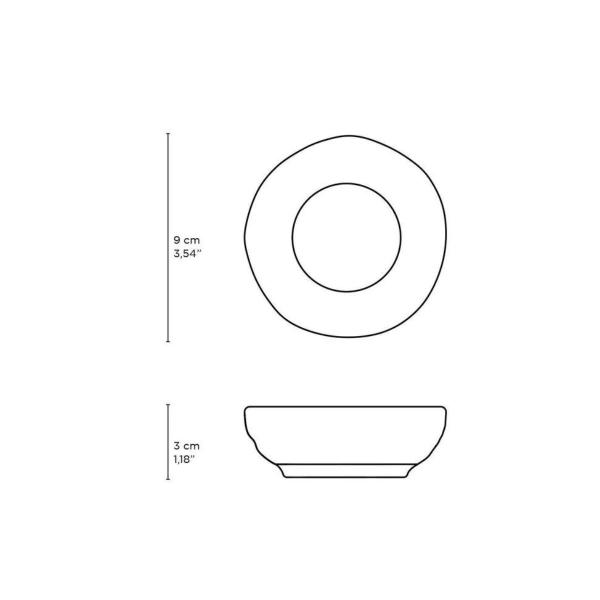 Imagem de Conjunto Ramequim Médio Orgânico Titunium 70ml - Kit 6 Peças