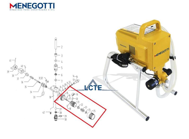 Imagem de Conjunto Regulagem de Pressão Airless MMA370 29113115