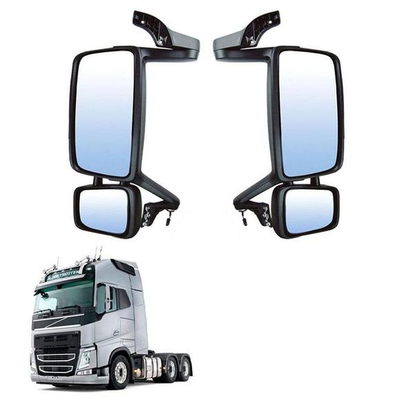 Imagem de Conjunto Retrovisor Completo Volvo Fh Fm 2014 2015 Par LD LE