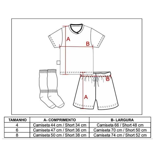 Imagem de Conjunto revedor internacional artilheiro menino - infantil 4,6,8