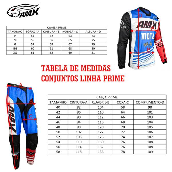 Imagem de Conjunto Roupa Amx Cross One Branco Preto Calça Camisa Trilha Motocross