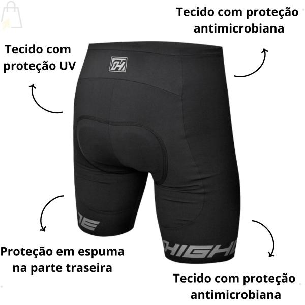 Imagem de Conjunto Roupa De Ciclismo Camisa Hurricane Bermuda High One