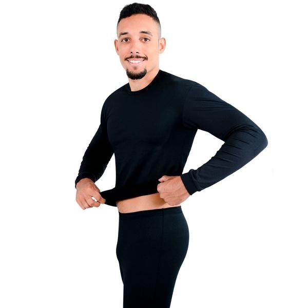 Conjunto Rt Segunda Pele Térmica Maculino Para o Frio Extremo Preto - Roupas Térmicas Imagem de Conjunto Rt Segunda Pele Térmica Maculino Para o Frio Extremo Preto