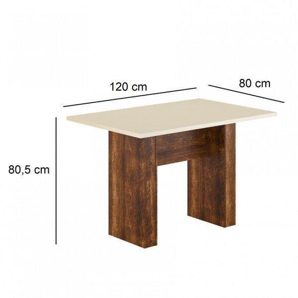 Imagem de Conjunto Sala Da Jantar Mesa com Tampo de Vidro/MDF com 4 Cadeiras Spazzio Urca Sonetto Móveis