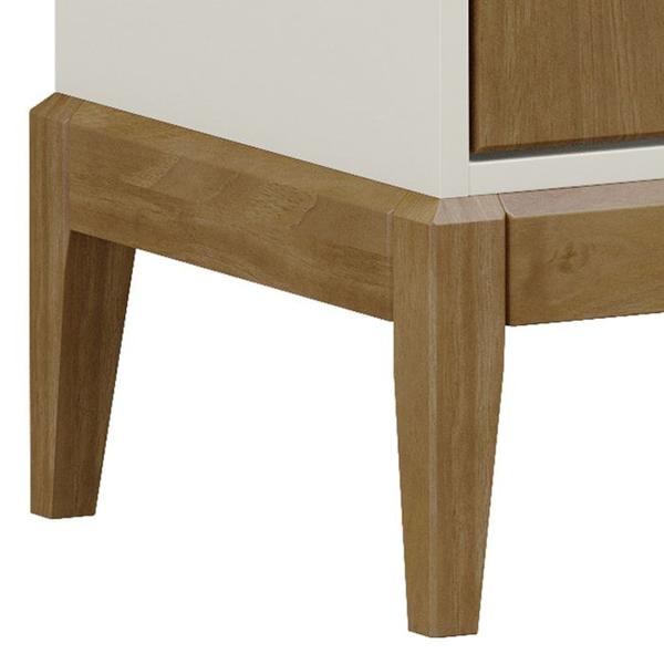 Imagem de Conjunto Sala de Estar 3 Pç MDF/Madeira Milao 1 Off White Freijo FNT