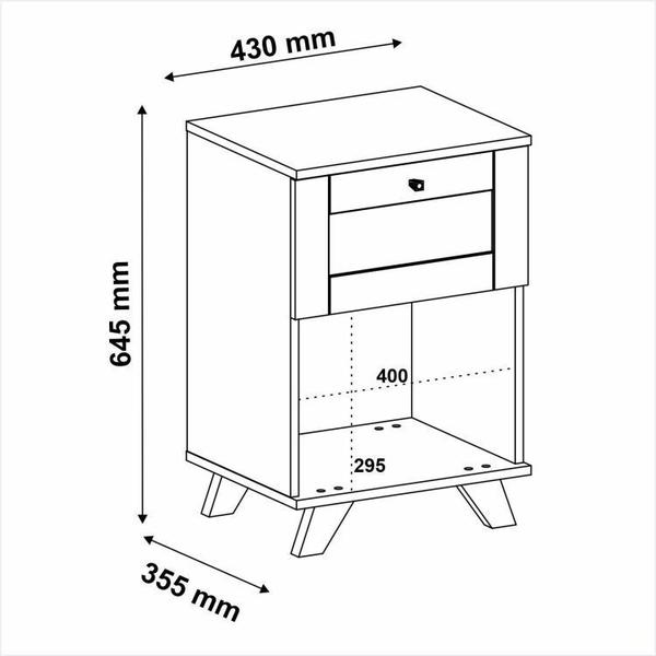 Imagem de Conjunto Sala de Estar Painel para Tv até 72 Polegadas com Mesa de Centro e Mesa de Apoio Trama