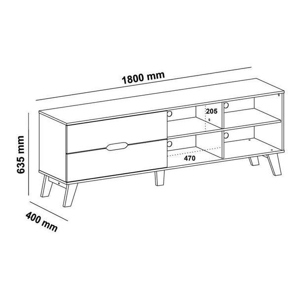 Imagem de Conjunto Sala de Estar Rack para Tv até 60 Pol com Mesa de Centro com Espelho e Bar Móvel Espelhado