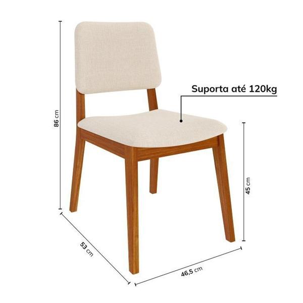 Imagem de Conjunto Sala de Jantar 1 Mesa Tangará 210cm 8 Cadeiras Estofadas Miriti Cabecasa Madeiramadeira