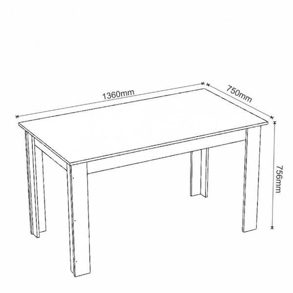 Imagem de Conjunto Sala de Jantar Iolanda 6 Cadeiras Sol Viero