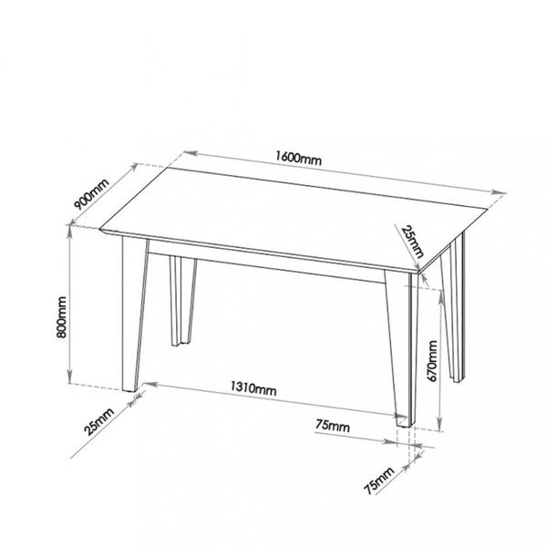 Imagem de Conjunto Sala de Jantar Mesa Myla 6 Cadeiras Cristal Viero