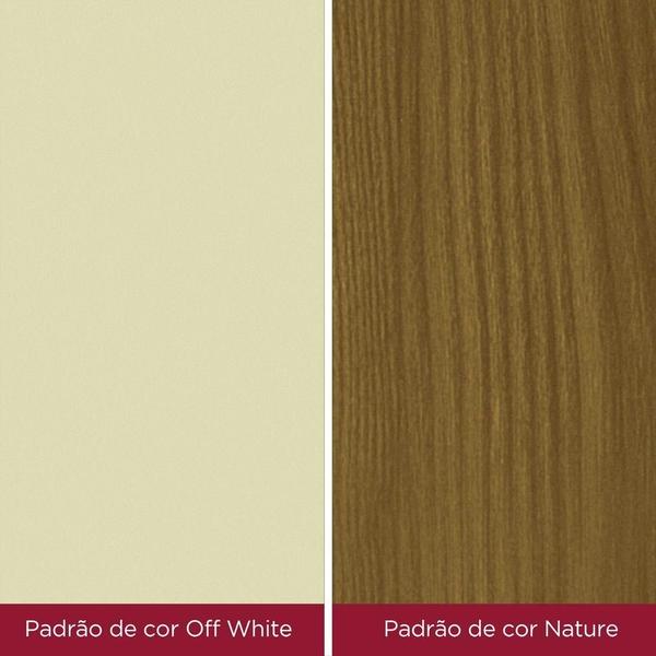 Imagem de Conjunto Sala De Jantar Tampo Mdf Canto Reto 90 Cm 04 Cadeiras Kalyna Henn Nature Off White Linho