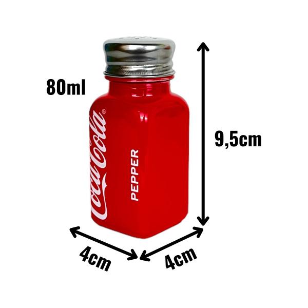 Imagem de Conjunto Saleiro E Pimenteiro De Vidro Coca-Cola 80ml 2Pçs