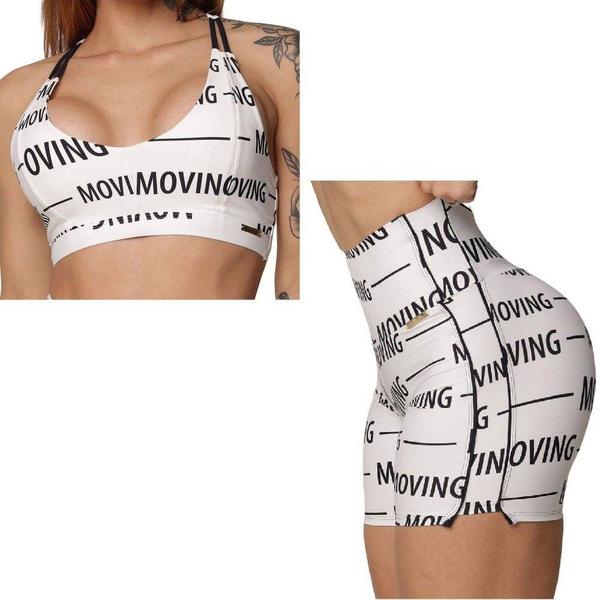 Imagem de Conjunto Short Emotion Empina Bumbum + Top Logomania Moving