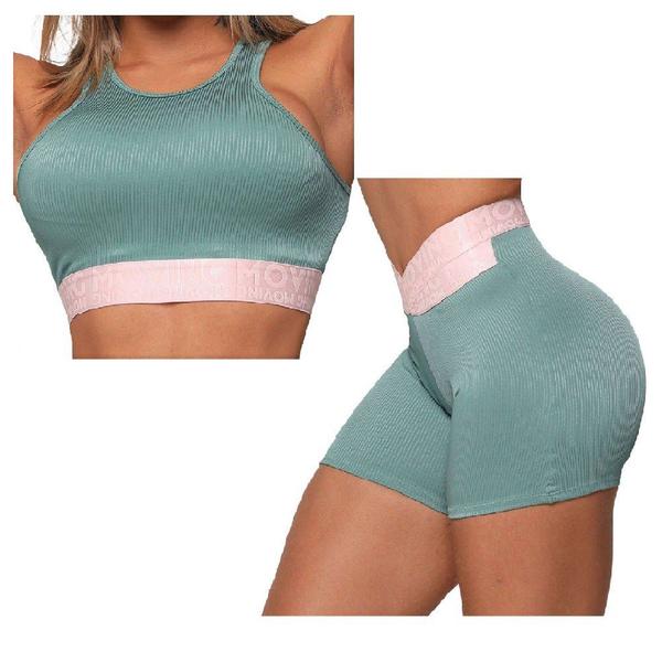 Imagem de Conjunto Short Hit Comum + Top Jacquard 3D Candy Moving