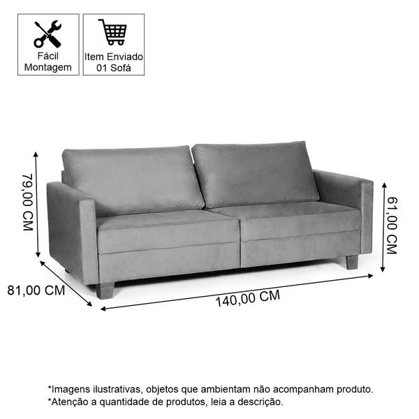 Imagem de Conjunto Sofá 1,40 2 Lugares e Poltrona Plaza Bege - Straub Web