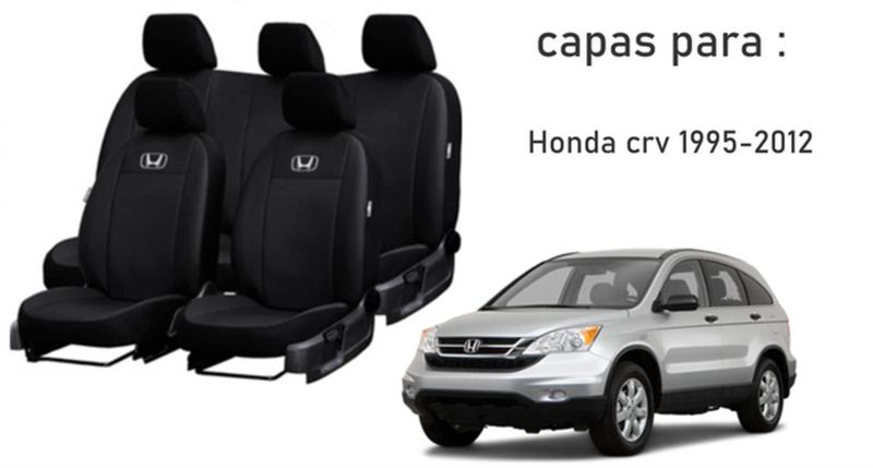 Imagem de Conjunto Sofisticado Honda CR-V 1995-2012 + Volante + Chaveiro Couro