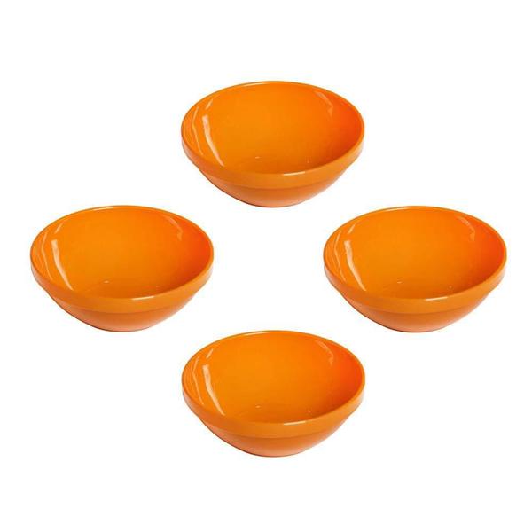 Imagem de Conjunto Sopeira Cheff Vemplast M 350Ml 4Un Laranja