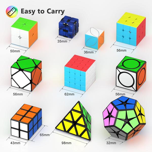 Imagem de Conjunto Speed Cube Vdealen Magic Cube 2x2 3x3 4x4 2x2x3 com Stick