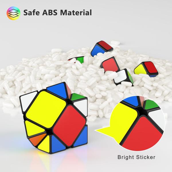 Conjunto Speed Cube Vdealen, pacote com 12, 2x2, 3x3, 4x4, dodecaedro de pirâmide Imagem de Conjunto Speed Cube Vdealen, pacote com 12, 2x2, 3x3, 4x4, dodecaedro de pirâmide