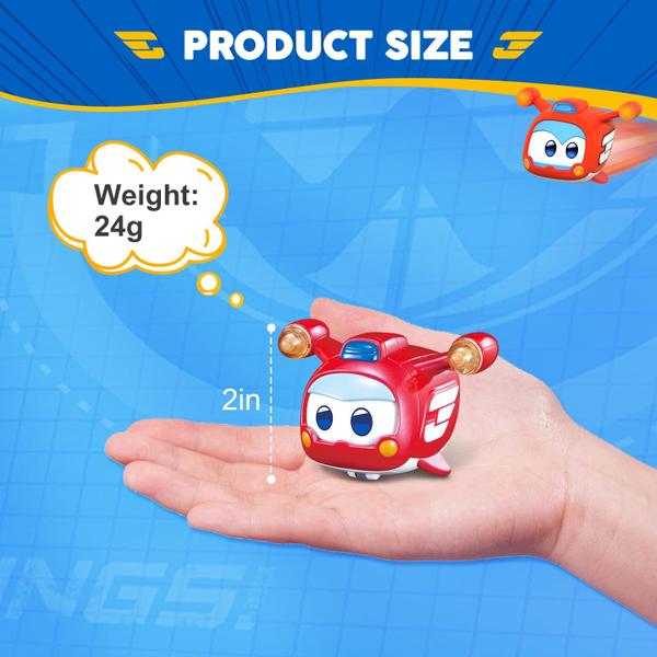 Conjunto Super Wings Super Pet - 4 Peças com Luzes e Rostos