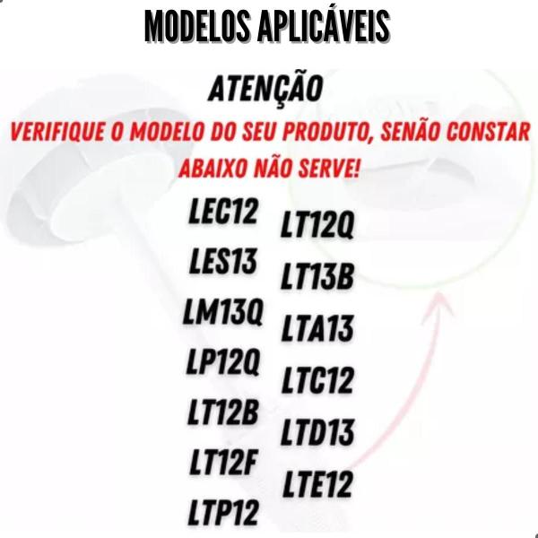 Conjunto Suporte Pega Fiapos Maquina Electrolux Lt12f Lte12 Ltd13 - Electrolux, Eletrolux Imagem de Conjunto Suporte Pega Fiapos Maquina Electrolux Lt12f Lte12 Ltd13