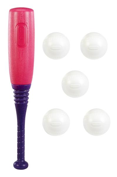 Imagem de Conjunto T-Ball Little Tikes Pink com 5 bolas para crianças com mais de 18 meses