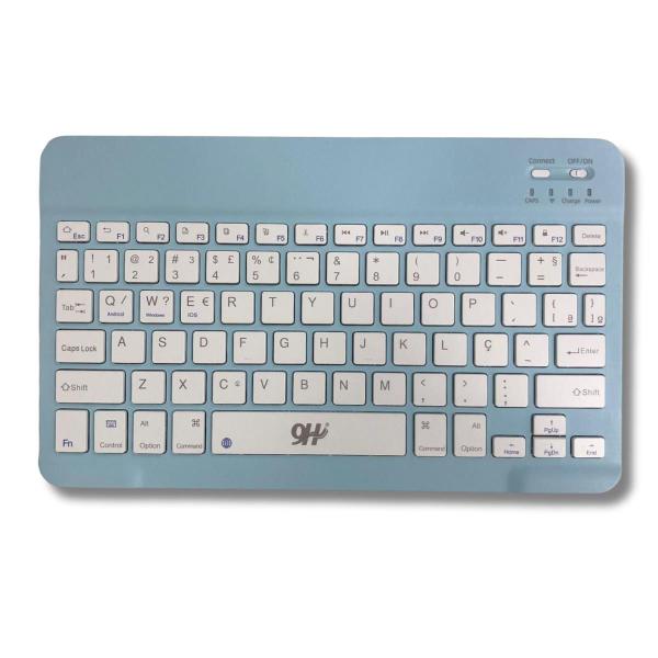 Imagem de Conjunto Teclado C/ Mouse Bluetooth S/ Fio Colorido Wireless