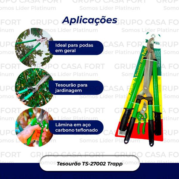 Imagem de Conjunto Tesouras Com 3 Unidades Trapp Para Poda Ts 27002