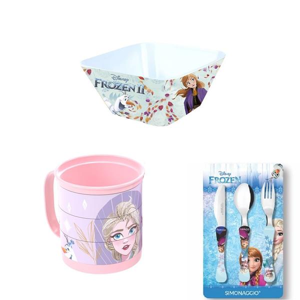 Imagem de Conjunto Tigela,  Caneca divertida e talheres FROZEN