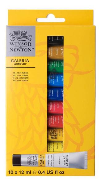 Imagem de Conjunto Tinta Acrílica Winsor Newton Galeria 12ml 10 Cores