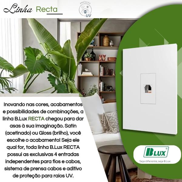 Imagem de Conjunto Tomada Para Telefone Rj11 2 Fios Linha Recta - B.lux