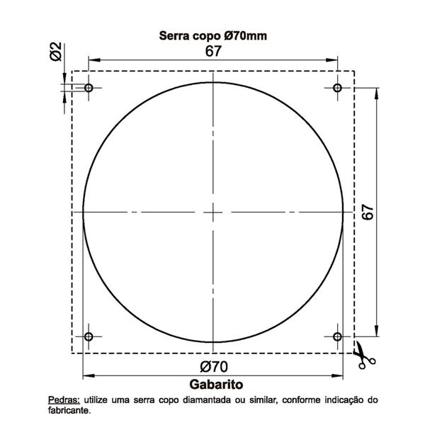 Imagem de Conjunto Tomada Vermelha 20A + Tomada 10A P/ Móvel 80x80mm Sleek Ebony