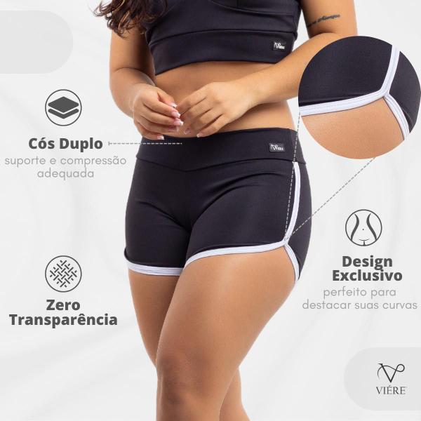 Imagem de Conjunto Top Academia e Short Fit Zero Transparência Viére