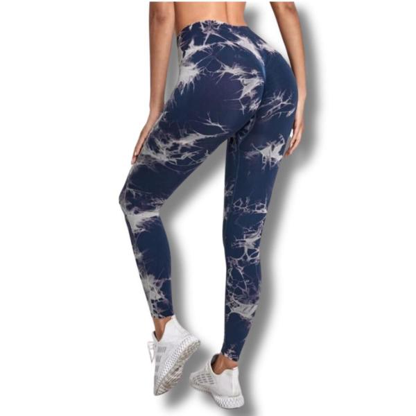 Imagem de Conjunto Top Calça Legging Tie Dye Academia Trend Fitness Yoga Esportivo Feminina Musculação